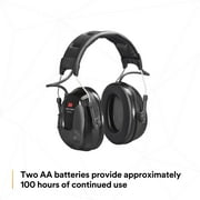 3M™ PELTOR™ ProTac III Headset, Black, Headband