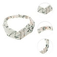 thumbnail image 2 of Unique Bargains 1 Pc Fashion Chrysanthemum Pattern Cross Elastic Hairband for Women Beige, 2 of 6