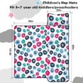 thumbnail image 5 of Blue and Pink Leopard Print Teens Toddler Nap Mat with Pillow, Sleeping Mat Bag for Preschool Daycare 60"x20", 5 of 6