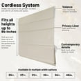 thumbnail image 7 of Chicology Cordless Roman Shades, Off White (Blackout), 36"W X 64"H, 7 of 7