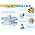 thumbnail image 4 of Dog Nail Scratch Pad with Treat Box-Rotatable Portable Dog Scratch Filing Pad for Nails-Pet Scratch Board for Indoor/Outdoor Training Treat Feeder Dispenser, Blue, 4 of 7