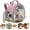 Pink, variant on Ventilation Carrier for Bearded Dragon,Guinea Pig Carrier,Guinea Pig Carrier for 2,Reptile Travel Carrier for Lizards Sugar Glider Hedgehog Rat Parrot Birds,Airline Approved Black