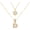 Gold Letter D, variant on Gold/Silver Letter Necklace for Women,14K Gold Plated Initial Necklaces,Personalized Custom Name accessories,Initials Pendent Necklace for Couple,2PCS Trendy Tarien for Mom Girfriend