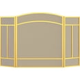 thumbnail image 2 of Fire Beauty Fireplace Screen 3 Panel Wrought Iron 48"(L) x 29"(H) Spark Guard Cover(Golden Dusting), 2 of 18