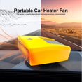 thumbnail image 2 of Mini 12v Car Defroster Heater, Portable, Two-in-one Function, 360 Degree Adjustable Car Heater, 180w Plug-in Cigarette Lighter, Electric Heater(yellow, 2 of 5