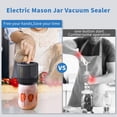 thumbnail image 7 of Electric Mason Jar Vacuum Sealer, Strong Suction Vacuum Sealer for Canning Mason Jars with Wide & Regular Mouth, Vacuum Sealing Machine for Food Storage and Fermentation, Black, 7 of 7