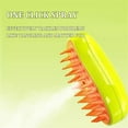 thumbnail image 6 of HYEASTR Cat Steamy Brush for Shedding and Grooming, 3 in 1 Self Cleaning Pet Spray Comb for Cat and Dog, Wet Cat Brush with Water, Cat Sticky Brush for Massage & Removes Loose Fur - Green, 6 of 8