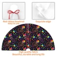 thumbnail image 4 of Yiaed Rainbow Jellyfishes Print Christmas Tree Skirt , Tree SkirtsTree Mat for Christmas Winter Holiday Indoor Decorations-30", 4 of 7