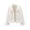 White, variant on Jeans Jacket for Women Short Pearl Embellished Long Sleeve Cropped Denim Coat Cute Elegant Feminine Comfortable Spring Summer Date Night Out Party M White