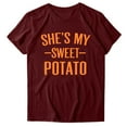 thumbnail image 1 of Birdeem T-Shirt pour Femme à Manches Courtes avec Imprimé de Lettres pour la Saint-Valentin, Haut/chemise à Manches Courtes à Col Rond, 1 of 1