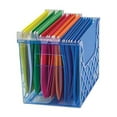 Officemate Desktop File Organizer, Transparent Blue
