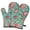 Pioneer Flower Floral-1, variant on Cute Oven Mitts,Pioneer Flower Floral Print Pattern Oven Mitt 2-Pack Set,Kitchen Gloves for Oven,Heat Resistant Oven Mitts 7.7"x12"
