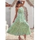 thumbnail image 4 of Vestido Maxi Floral PRETTYGARDEN con un Hombro y sin Mangas XL, 4 of 5