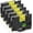 6 mm Black on Yellow, variant on Replacement for Brother TZe TZ Tape Black on Yellow TZe-621 TZe621 9mm Laminated P Touch Label Tape for Brother P Touch Label Makers, 5-Pack