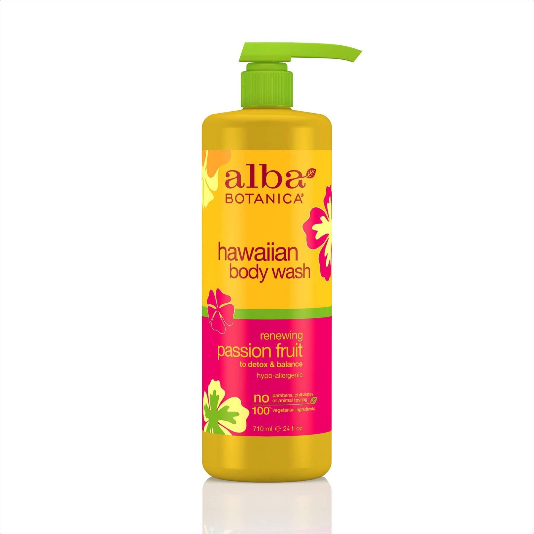 Alba Botanica Renewing Passion Fruit Hawaiian Body Wash, 24 oz