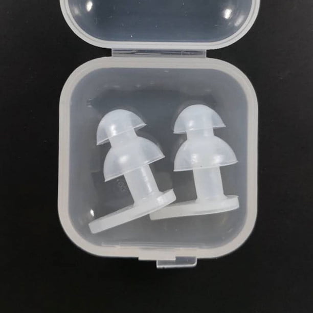 Tapones para los oídos de silicona para niños cómodos Tapones para los oídos impermeables para niños Tapones para los oídos para nadar para niños en caja
