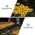 thumbnail image 3 of WORGEOUS 1pc Impermeable Forma de girasol Lámpara Césped Lámpara de energía solar Luz ambiental, 3 of 8