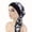 A, variant on 1pc, printed elastic hat scarf casual headscarf pre-tied elastic hair cap lace-up chemotherapy cap