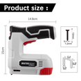 thumbnail image 2 of Electric Staple Gun, 3.7V Rechargeable Cordless Stapler 2.0Ah Battery Powered Stapler with 2,000 Staples and Nails for Home Use, Wood, Upholstery, DIY, 2 of 9