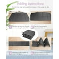 thumbnail image 6 of YR Foldable Yoga Mat, Large Thick Folding Exercise Mats for Travel Home Gym Fitness, TPE 10mm Black, 6 of 8