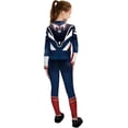 thumbnail image 3 of Guvpev Superhero Captain Costume, 3D Spandex Halloween Cosplay Bodysuit Jumpsuit, Superhero Full Body Dress-Up Outfit for Halloween Party, Birthday, Carnival & Stage Performance, 3 of 6