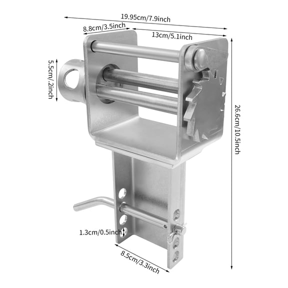 4pcs Manual Heavy Duty Trailer Stake Pocket Winch Galvanizing Color Trailer Stake Pocket Winch with Sturdy Pry Bar Hole