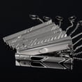 thumbnail image 2 of Gentleman Wedding Business Silver Metal Simple Suit Necktie Tie Clip Bar Pin, 2 of 8