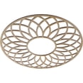 thumbnail image 2 of 28"OD x 9 5/8"ID x 3/8"T Cannes Wood Fretwork Pierced Ceiling Medallion, Hickory, 2 of 3