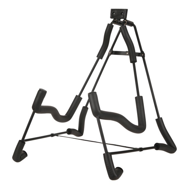 Muslady Guitarra Plegable A-Frame Soporte Guitarra Soporte de Piso Ancho Ajustable