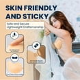 thumbnail image 3 of Liba Reusable Strapless Push up Bra, Silicone Self Adhesive Invisible Bra, Size C, 2 Pack, 3 of 5