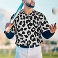 thumbnail image 4 of Fotbe Similar To Leopard Print Baseball Jersey Shirt for Men and Women, Casual Short Sleeves Button Down T-Shirt-4X-Large, 4 of 9