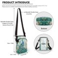 thumbnail image 6 of HELLHERO Crossbody Small Bags Marble Texture 4.33"x1.97"x7.09" with Shoulder Strap Adult for Travel Daily Use 2 Zippers, 6 of 7