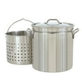thumbnail image 1 of Open Box Bayou 24 Qt Stainless Steel Boil Fry Steam Cooking Stockpot w/ Basket, 1 of 4