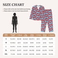 thumbnail image 4 of Disketp Cartoon Crabs Pajamas Set Long Sleeve Sleepwear Womens Button Down Nightwear Pj Sets-{designName}-XX-Large, 4 of 7