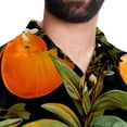 thumbnail image 5 of Tangerine Men's Button Down Spread Collar Casual Printed Short Sleeve Summer Beach Unisex Shirts, 5 of 6