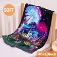 thumbnail image 2 of Mushroom Blanket Gift for Girl Boy Fleece Throw Lightweight Plush Comfy Sheet Super Soft Flannel Blankets Christmas for Bed Couch Chair,50"x40" for Kid/Child, 2 of 6