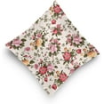 thumbnail image 5 of GZHJMY Colorful Flowers Pillow Cover 16 x 16 Inch, Soft Decorative Cushion Case Square Throw Pillow Cover for Sofa Living Room Couch Home Decor, 5 of 7