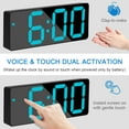 thumbnail image 4 of ARCTICICE LED Digital Clock with 5 Setting Modes, USB & Battery Powered Sunrise Alarm Clock for Bedroom Home Decor Teen Boy Girl Gifts, Blue Light, 4 of 9
