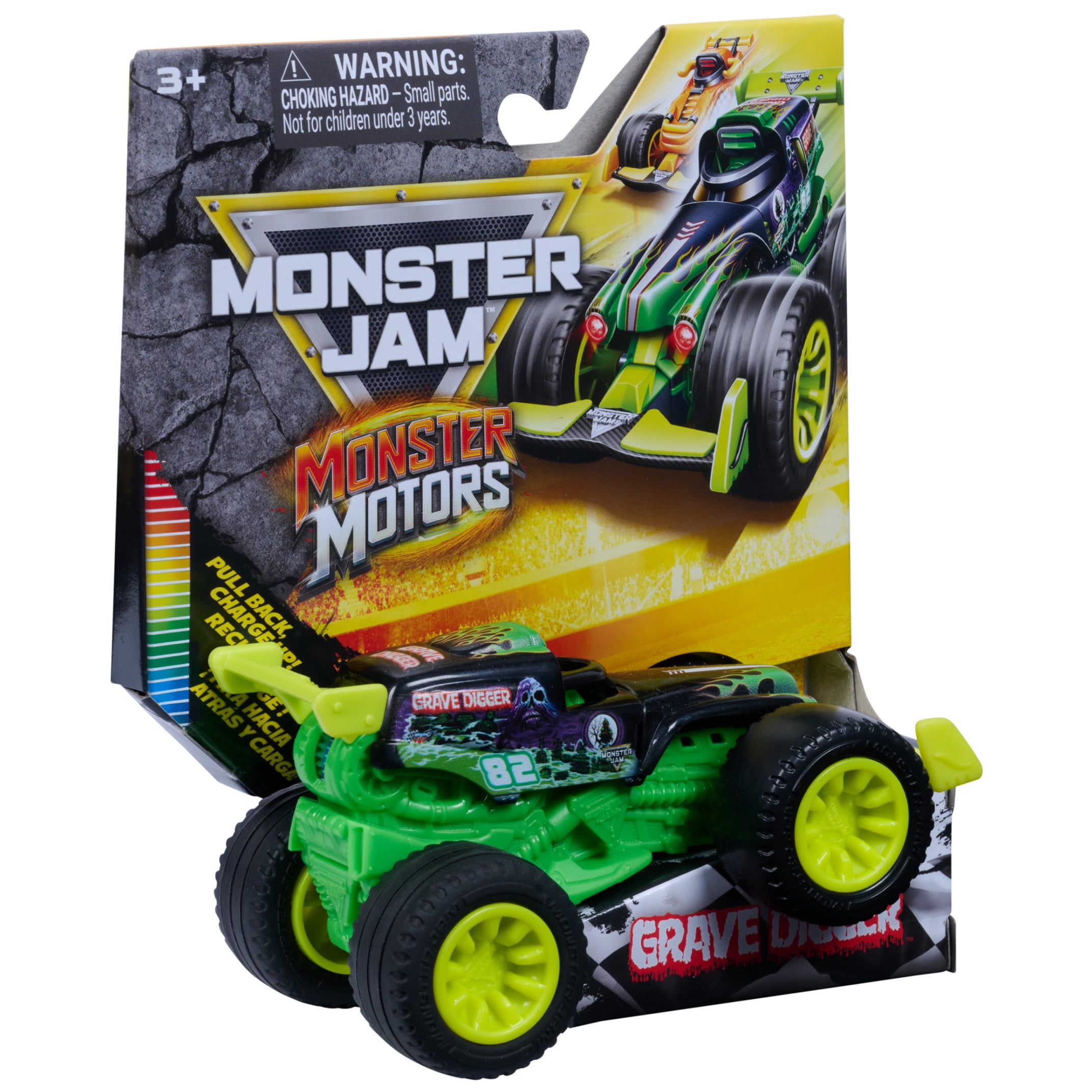 Monster Jam Monster Motors Grave Digger, 1:64 Scale