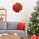 thumbnail image 5 of Reloj de pared rojo pulgadas, decoración para hogar, movimiento de barrido con pis, reloj colgante de , dormitorios, perfecl Reloj de pared, 5 of 7