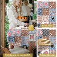 thumbnail image 5 of Pioneer Flower Floral Print Pattern Round Tablecloth 60 X 60 Inch, Wrinkle Resistant Wipeable Table Cloth for Kitchen Dining Picnic Patio Party, 5 of 6