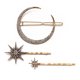 thumbnail image 1 of Pinza para el pelo con forma de estrella, copo de nieve y Luna Vintage, horquilla de aleación para mujer, accesorios para el cabello con Clip lateral para mujeres y niñas, peinado grueso, 1 of 8