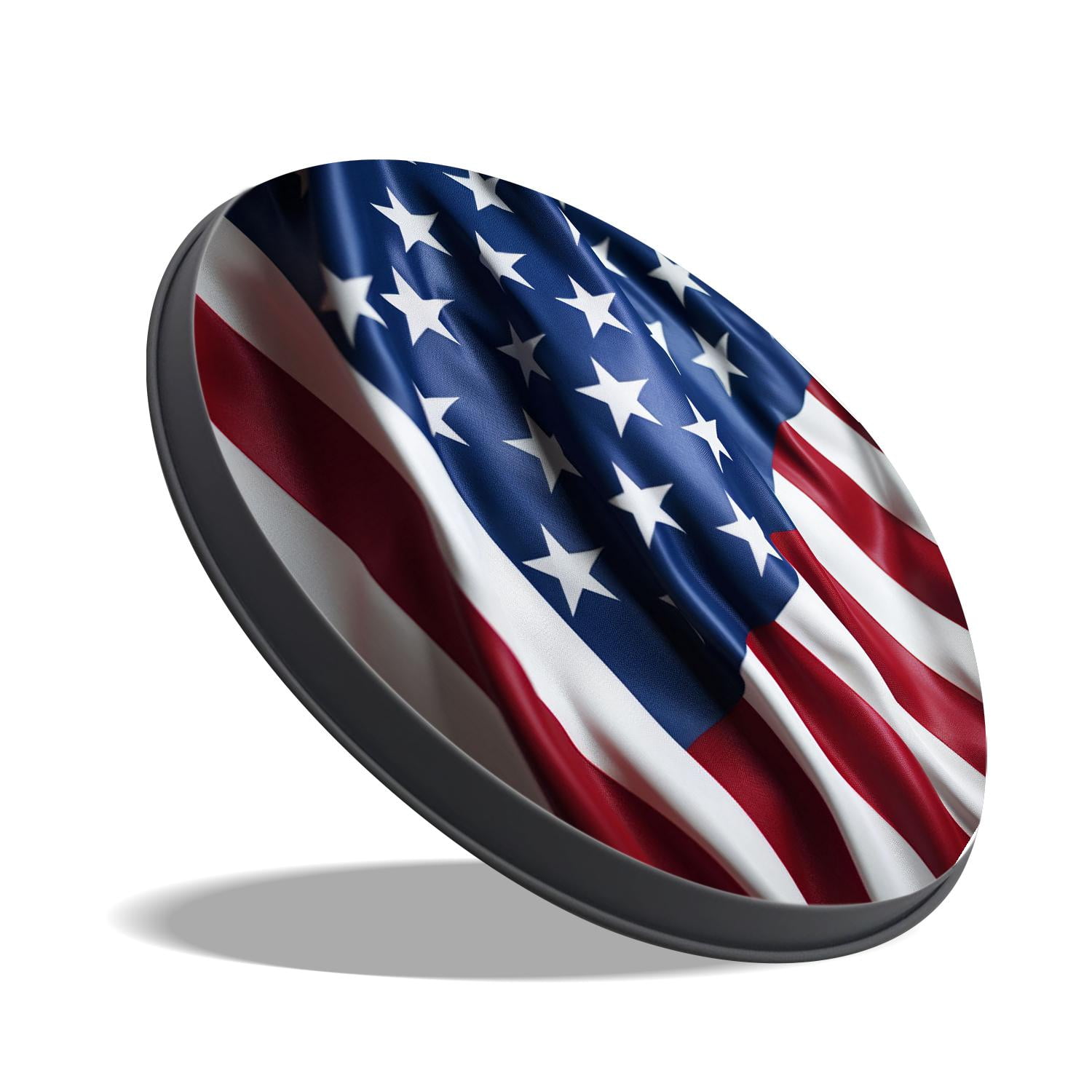 Stove Burner Covers 4 Pcs for Home Decor Cooktop Decorative ,Closeup of ruffled American flag Drawing, Round Electric Stove Burner Covers 8Inch And 10Inch