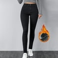 thumbnail image 2 of adviicd Womens Jeans Stretchy Women's Essentials Ripped Mid Rise Destroyed Skinny Jeans Black,S, 2 of 5