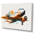 thumbnail image 2 of Designart "Airplane In The Air" Transportation Train Wall Decor, 2 of 5