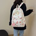 thumbnail image 4 of EDFRWWS Three-piece Cherry Backpack with Lunch Bag & Nylon Backpack (White), 4 of 9