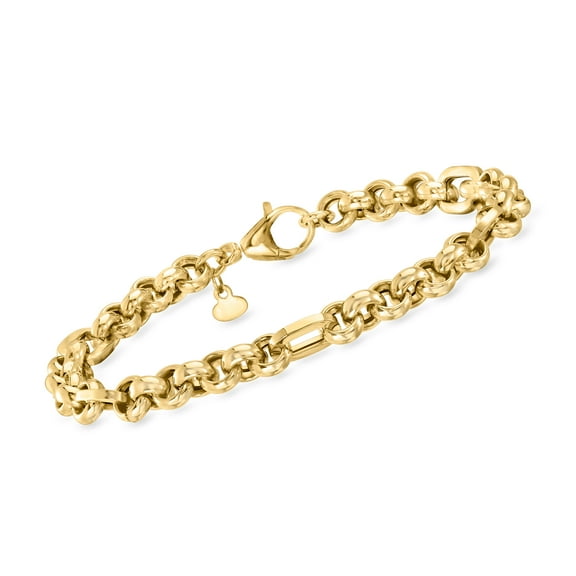 Ross-Simons Italian 18kt Yellow Gold Rolo-Link Bracelet, Women's, Adult