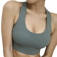 thumbnail image 1 of Stappy Sujetador deportivo para mujer sexy espalda abierta soporte medio sujetador de yoga, 1 of 5