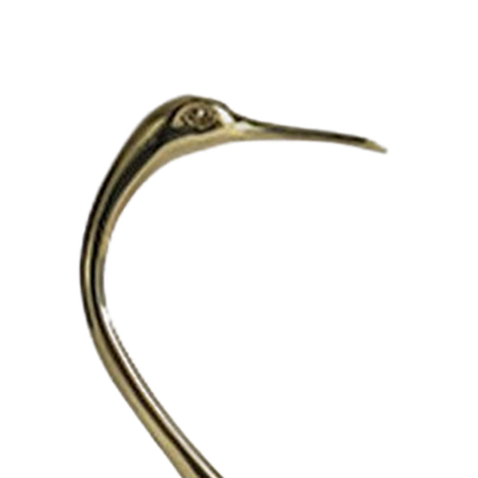 Golden Crane Statue Animal Bird Modern Minimalist Luxury Sculpture Figurine Ornament for Home Shelves Bedroom Decoration Style D