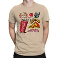 thumbnail image 2 of Officially Licensed Coca Cola Perfect Together: Coke & Pizza Men's T-shirt, 2 of 3